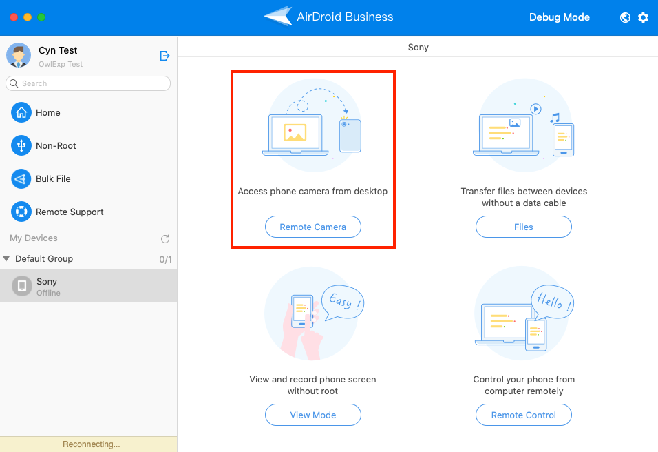 android device remote camera airdroid business