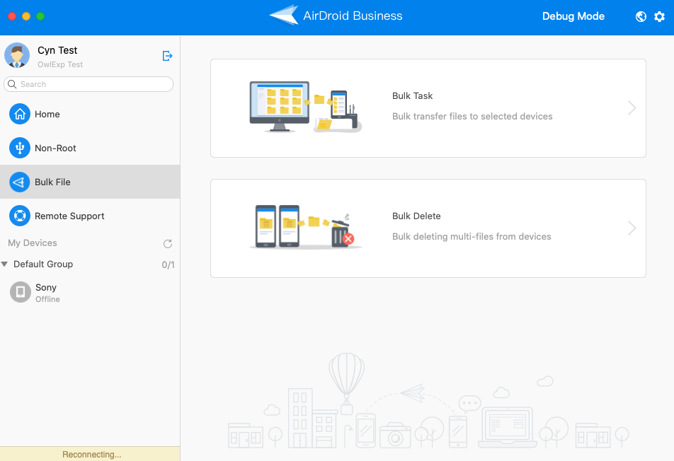 airdroid file transfer manager