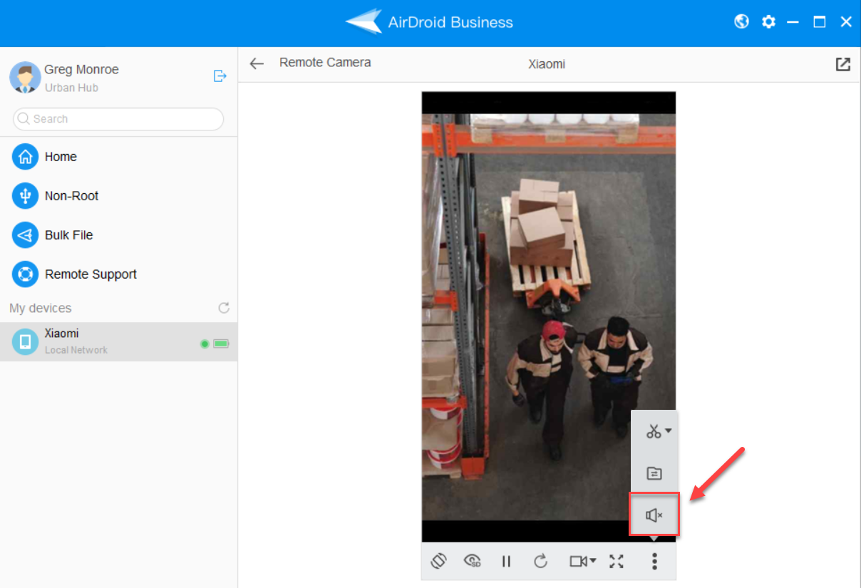 Remote Audio Monitoring Dynamic Mode for Android Remote Control