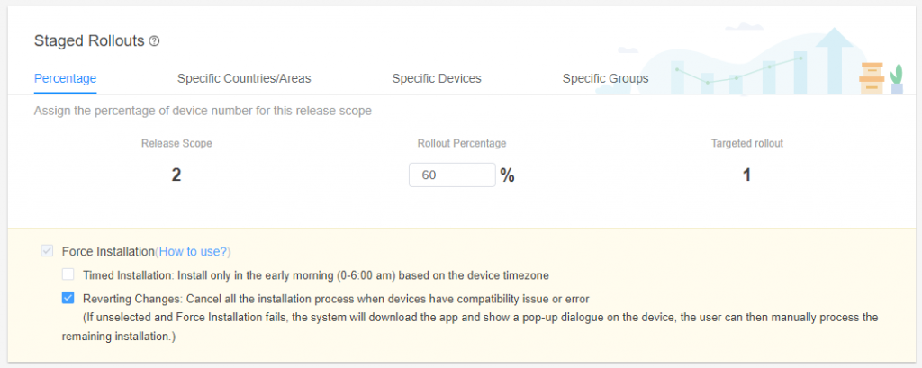 manual update staged rollout