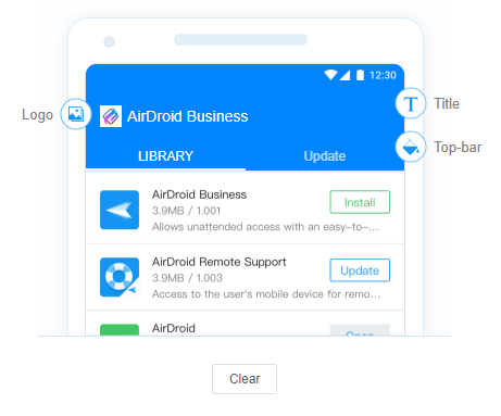 customize your in-house app library with airdroid business app managment
