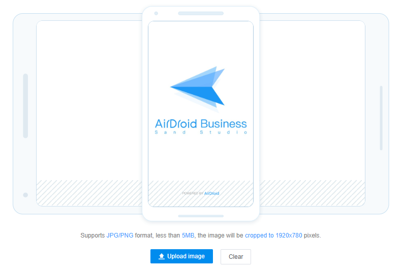 airdroid business app screen display setting