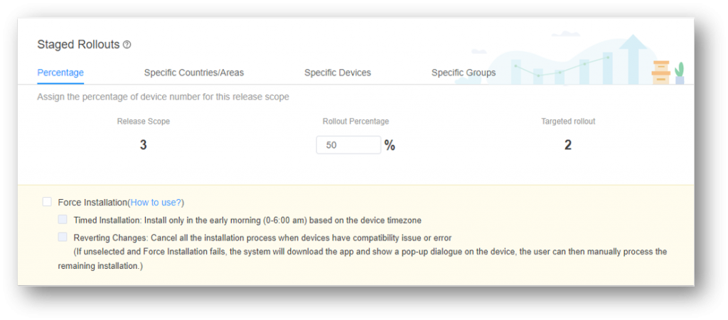 mdm app staged rollouts