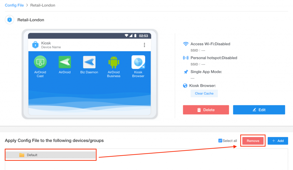 exit kiosk from android devices