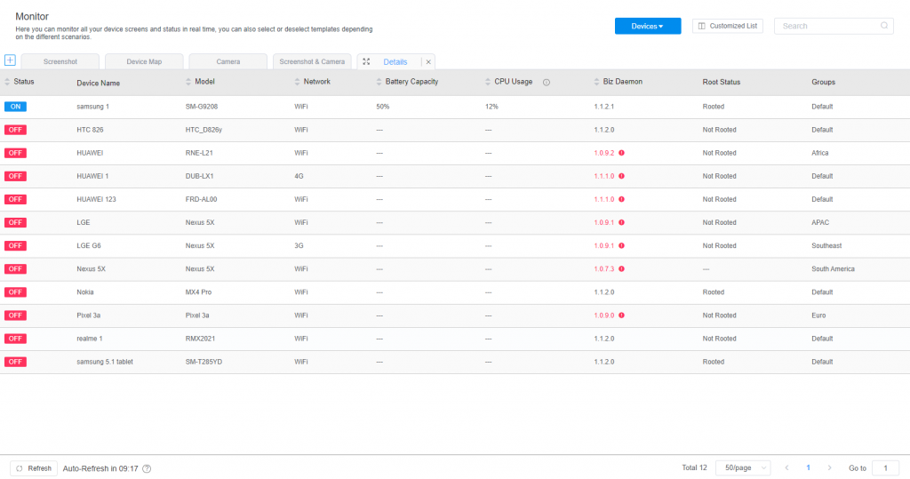 remotely monitor android devices with airdroid business