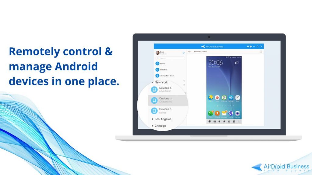 airdroid business android desktop remote control and management
