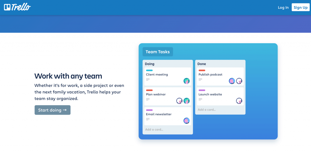 trello project management productivity tool