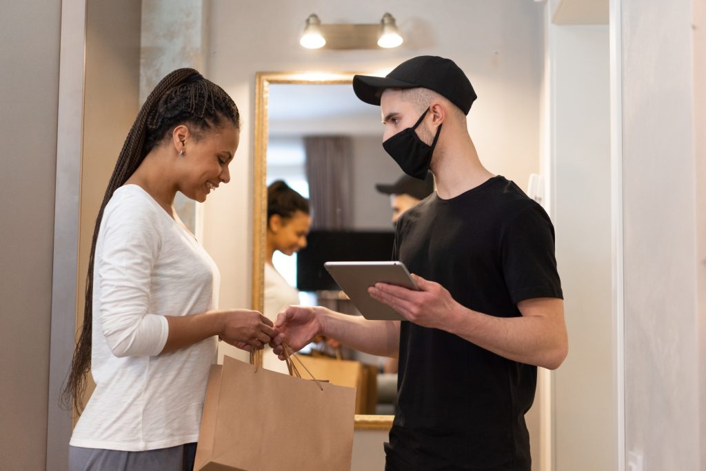 food delivery using mobile tablets