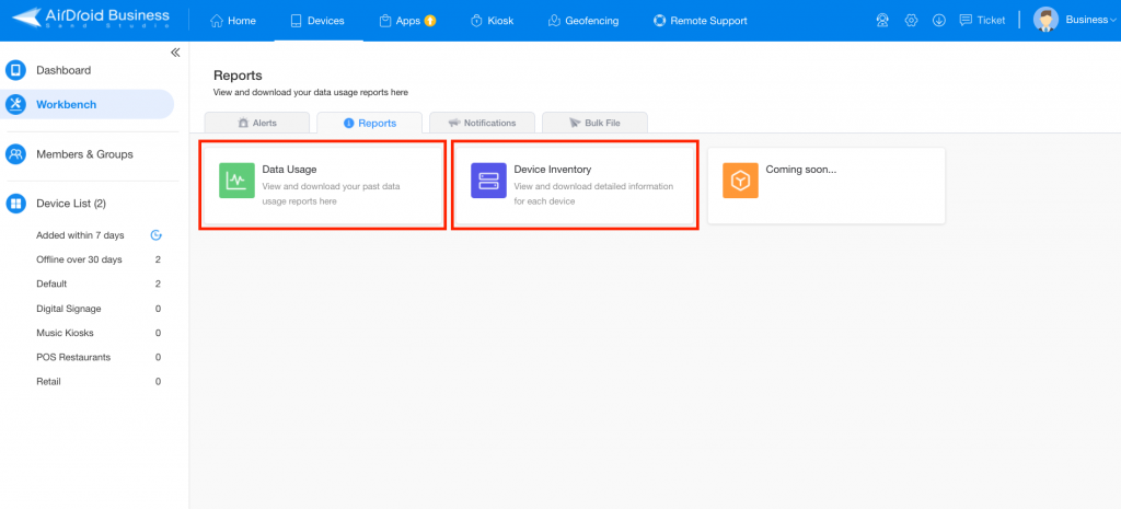 AirDroid Business MDM Reporting Feature 2