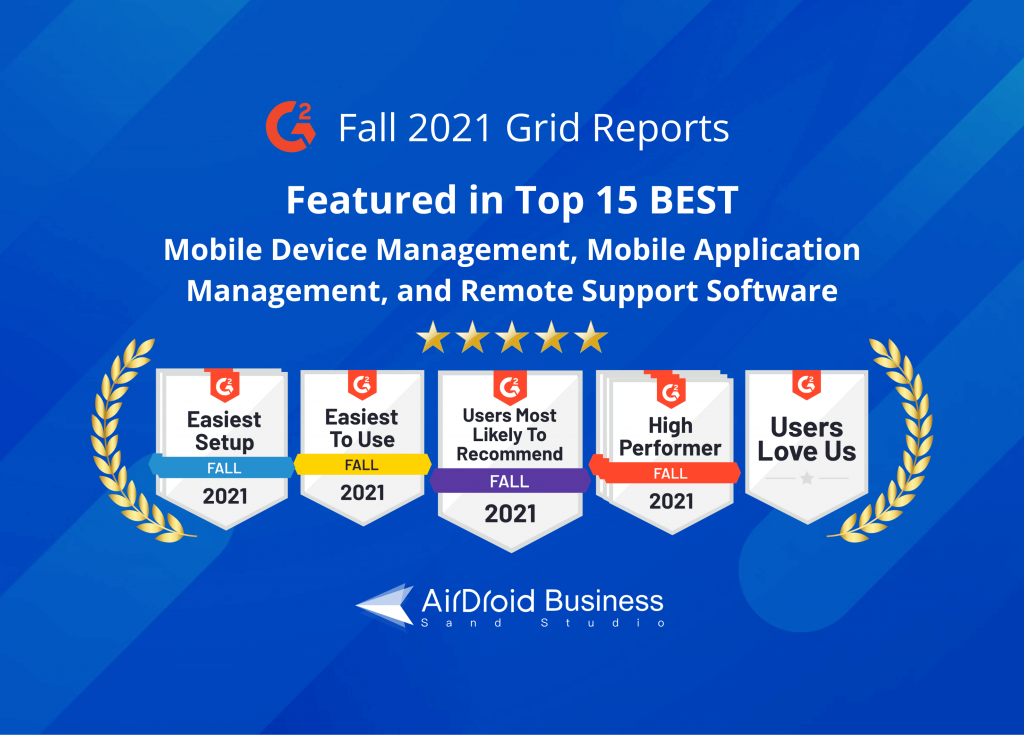 G2 grid reports for Mobile Device Management - AirDroid Business