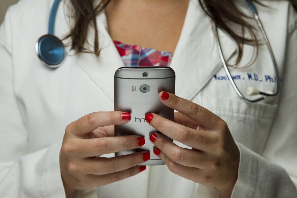 mobile device used in healthcare