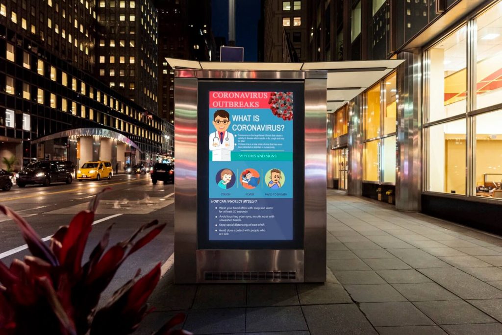 Many digital signs can also be interactive. 