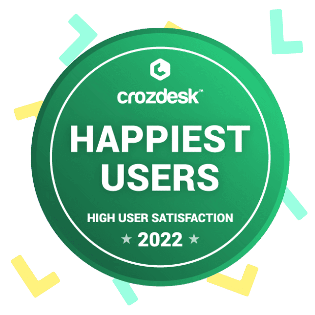 Happiest Users Badge from Crozdesk