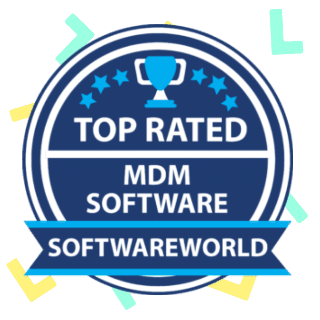 top rated mdm software badge from softwareworld