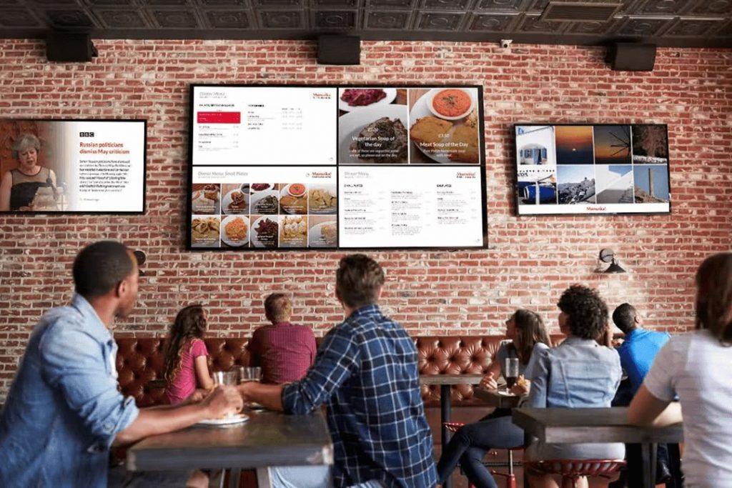 screencloud restaurant digital board
