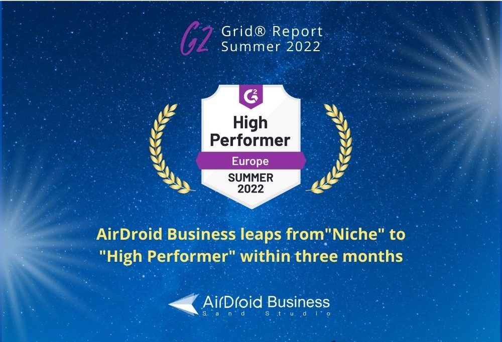 G2 Europe High Performer Badge in 2022