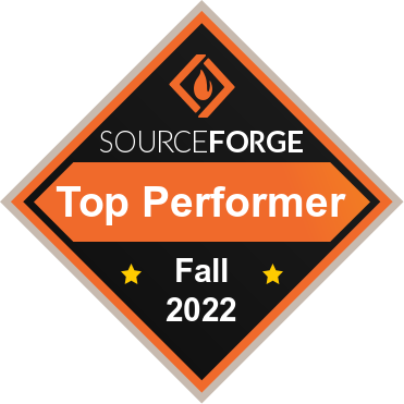 sourceforge top performer fall 2022 black